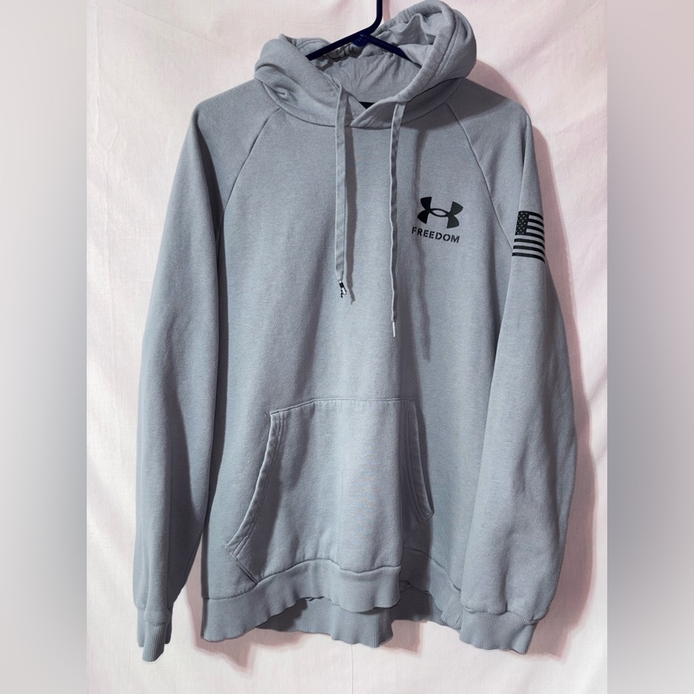 Under Armour Light Gray Freedom Pullover Hoodie